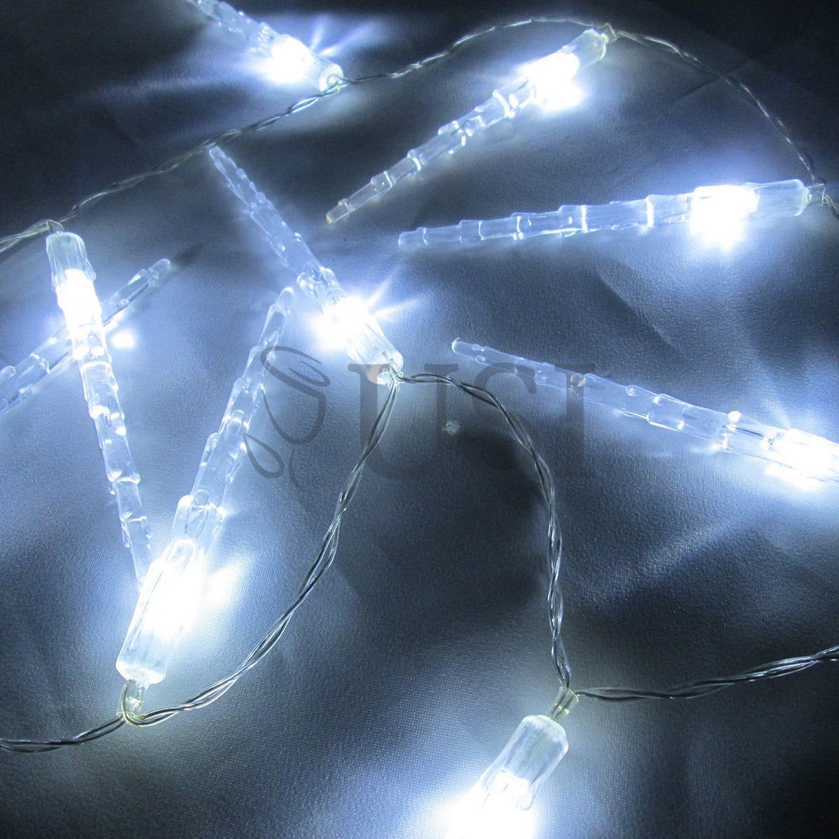 LED Acrylic Icicle String Light, 42in, White