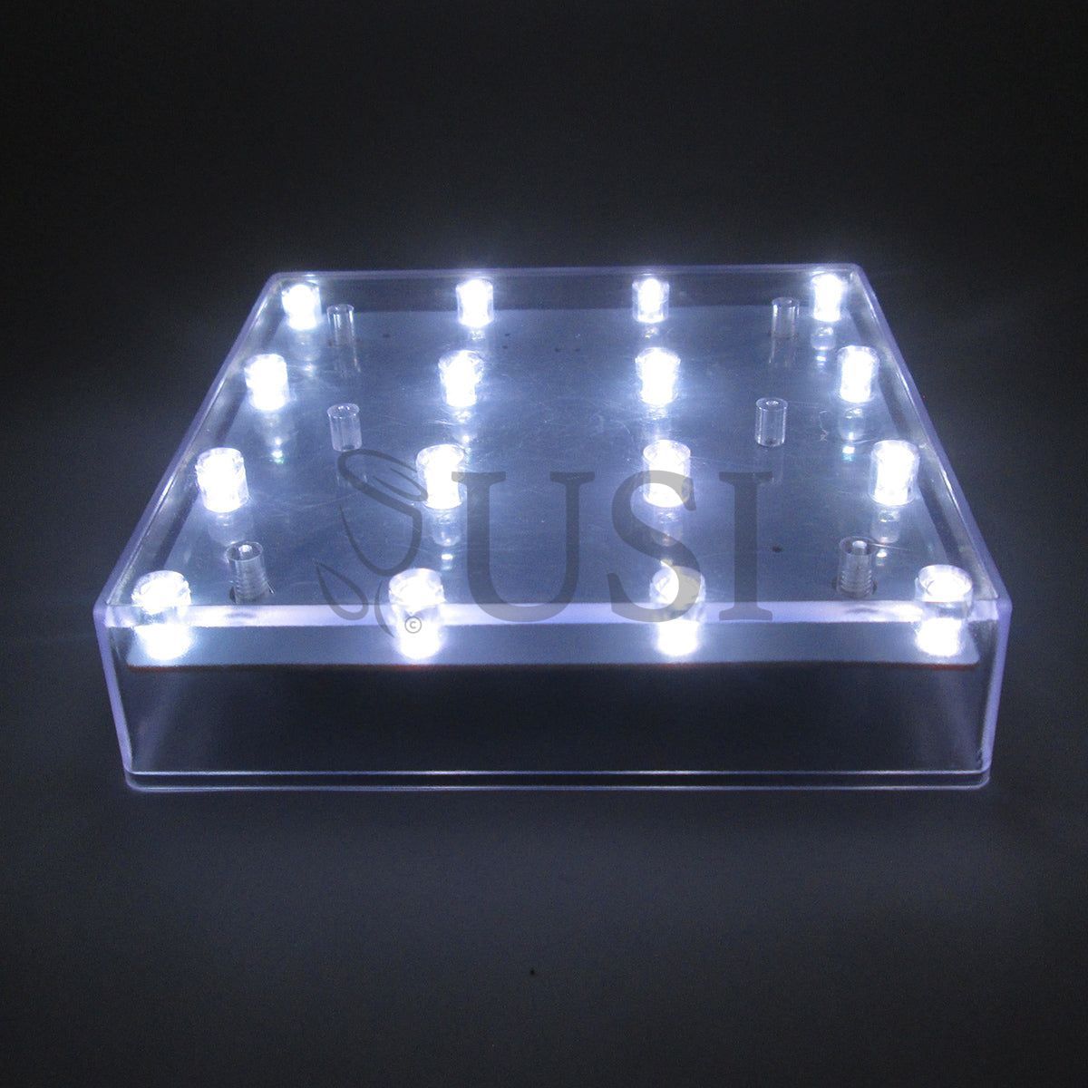 Square LED Base Light, 5in, White