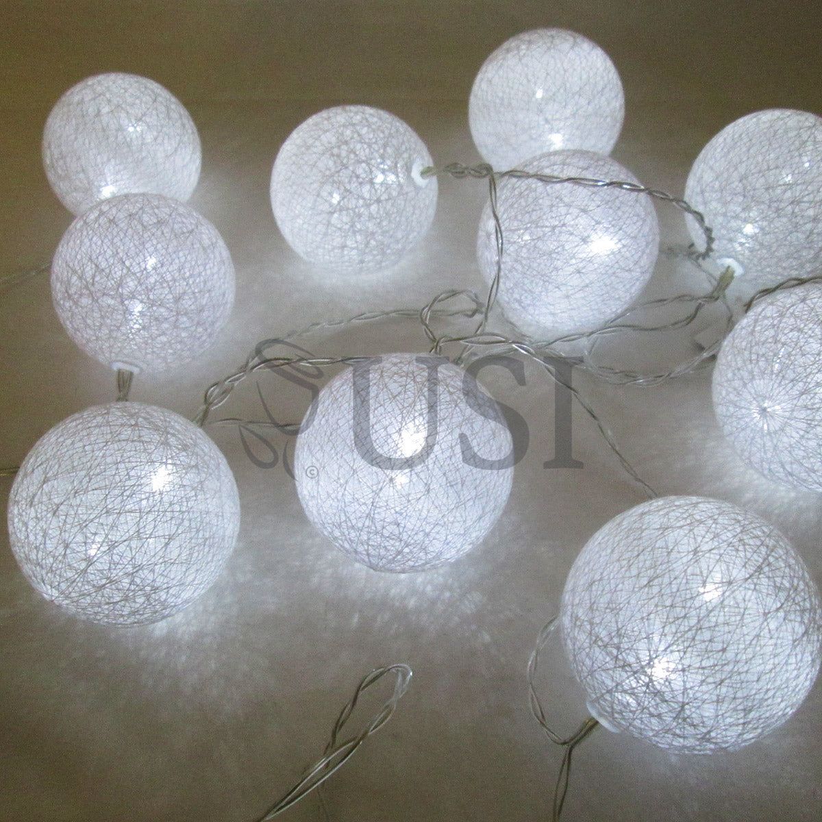 Globe String Lights, 7ft, White