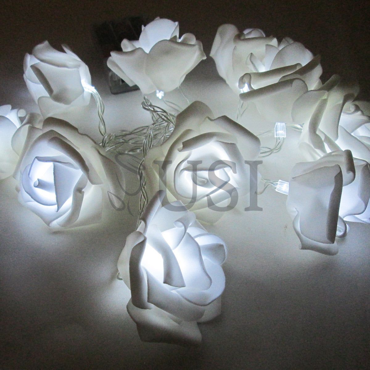 LED Rose String Light, 6ft, White