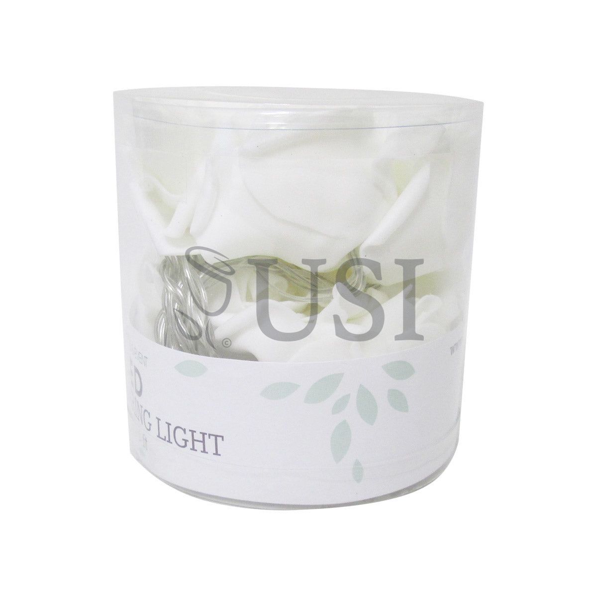 LED Rose String Light, 6ft, White